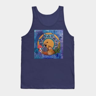 Quail Mandala Magic Mushrooms Tank Top